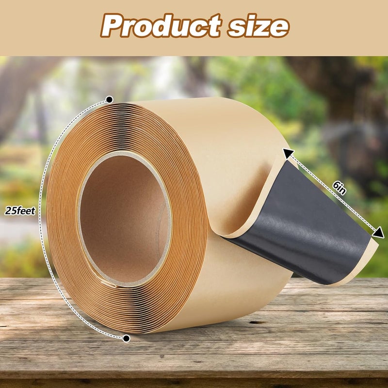 Mooliwe شريط لاصق لتجميع بركة 6" × 25' شريط لاصق مزدوج الجوانب لإصلاح بطانة البركة - Image 2
